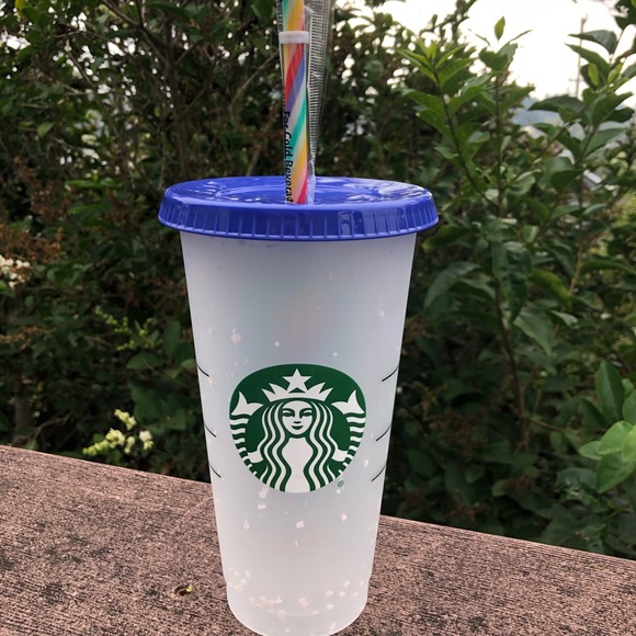 Starbucks Other - Starbucks Color Changing Confetti Cup w/ Straw